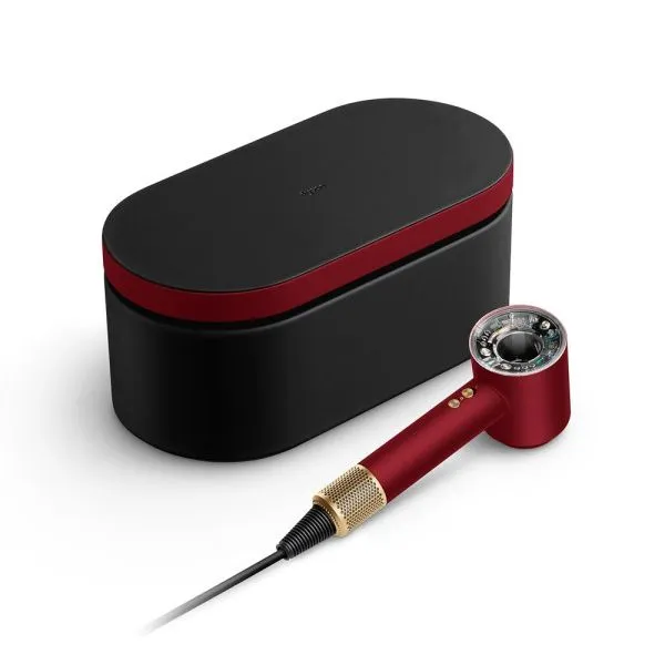 Фен Dyson HD16 Supersonic Nural Hair Dryer Straight+Wavy Gift Edition Red Velvet/Gold